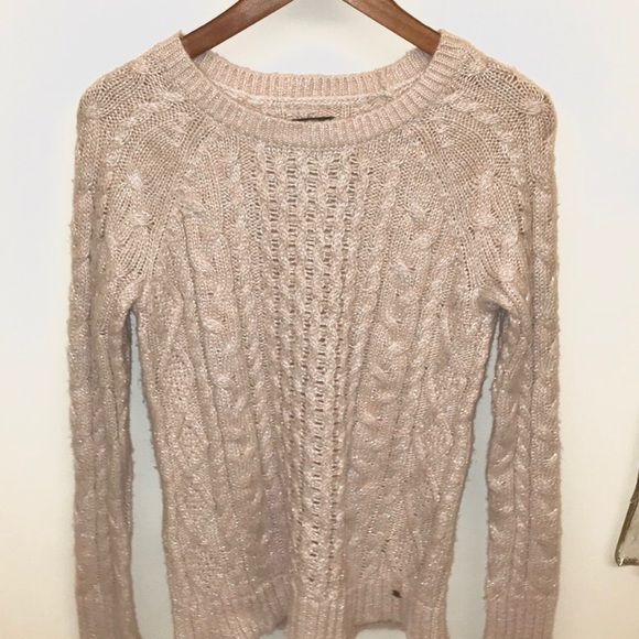 American Eagle Outfitters Sweaters - AEO Crewneck Cable Knit Sweater